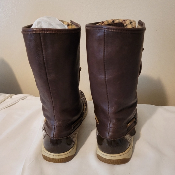 Sperry Topsider brown lace up boots women's 7 - Picture 4 of 4